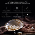 Freshwater Pearl Heart Helix Earring with Diamond Freshwater Pearl - ( AAA ) - Quality - Arisha Jewels