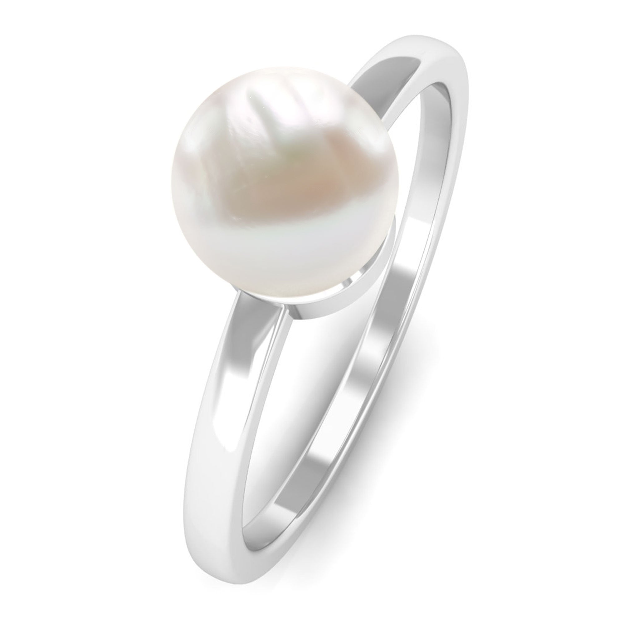 Arisha Jewels-Handpicked Freshwater Pearl Solitaire Ring