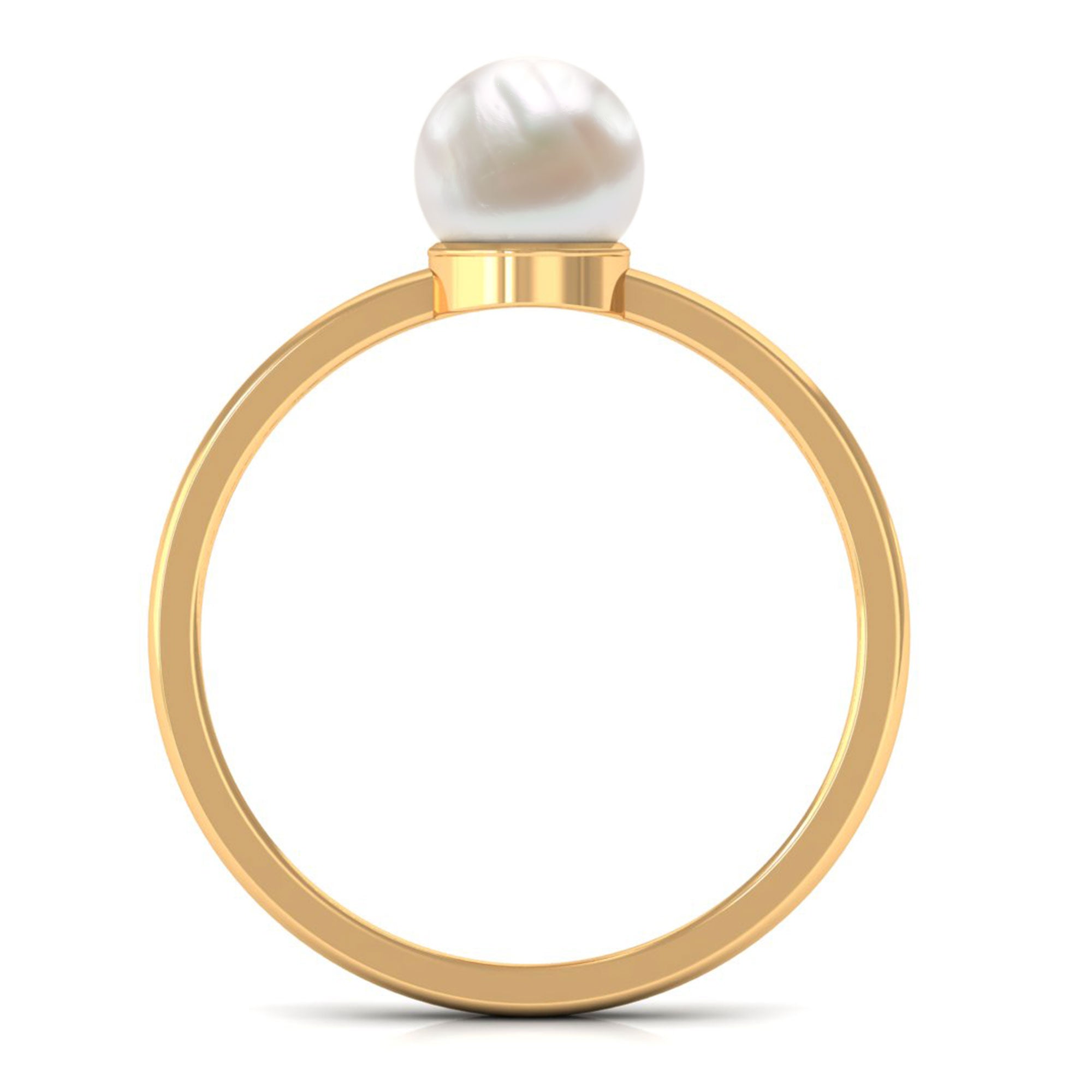 Arisha Jewels-Handpicked Freshwater Pearl Solitaire Ring