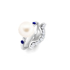 Arisha Jewels-Elegant White Pearl Ring Set for Bride