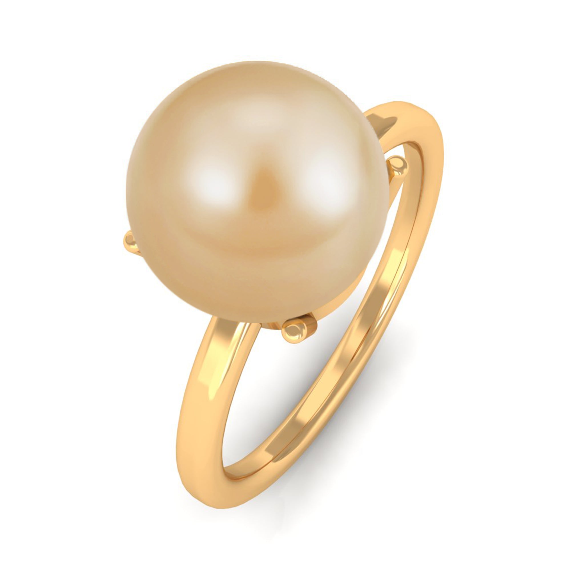 Arisha Jewels-Minimal South Sea Pearl Solitaire Ring