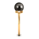 Arisha Jewels-Minimal Tahitian Pearl Solitaire Promise Ring