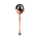 Arisha Jewels-Natural Tahitian Pearl Solitaire Ring