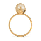 Arisha Jewels-Nature Inspired South Sea Pearl Solitaire Ring with Petals