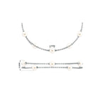 White Freshwater Pearl Double Chain Bracelet Freshwater Pearl-AAAA Quality - Arisha Jewels