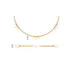 White Freshwater Pearl Station Chain Bracelet Freshwater Pearl-AAA Quality - Arisha Jewels
