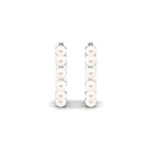 Elegant Freshwater Pearl Hoop Earrings Freshwater Pearl-AAAA Quality - Arisha Jewels