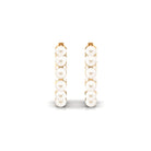 Elegant Freshwater Pearl Hoop Earrings Freshwater Pearl-AAAA Quality - Arisha Jewels