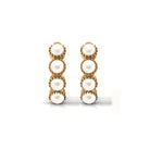 Minimal Hoop Earrings with Freshwater Pearl Freshwater Pearl-AAA Quality - Arisha Jewels