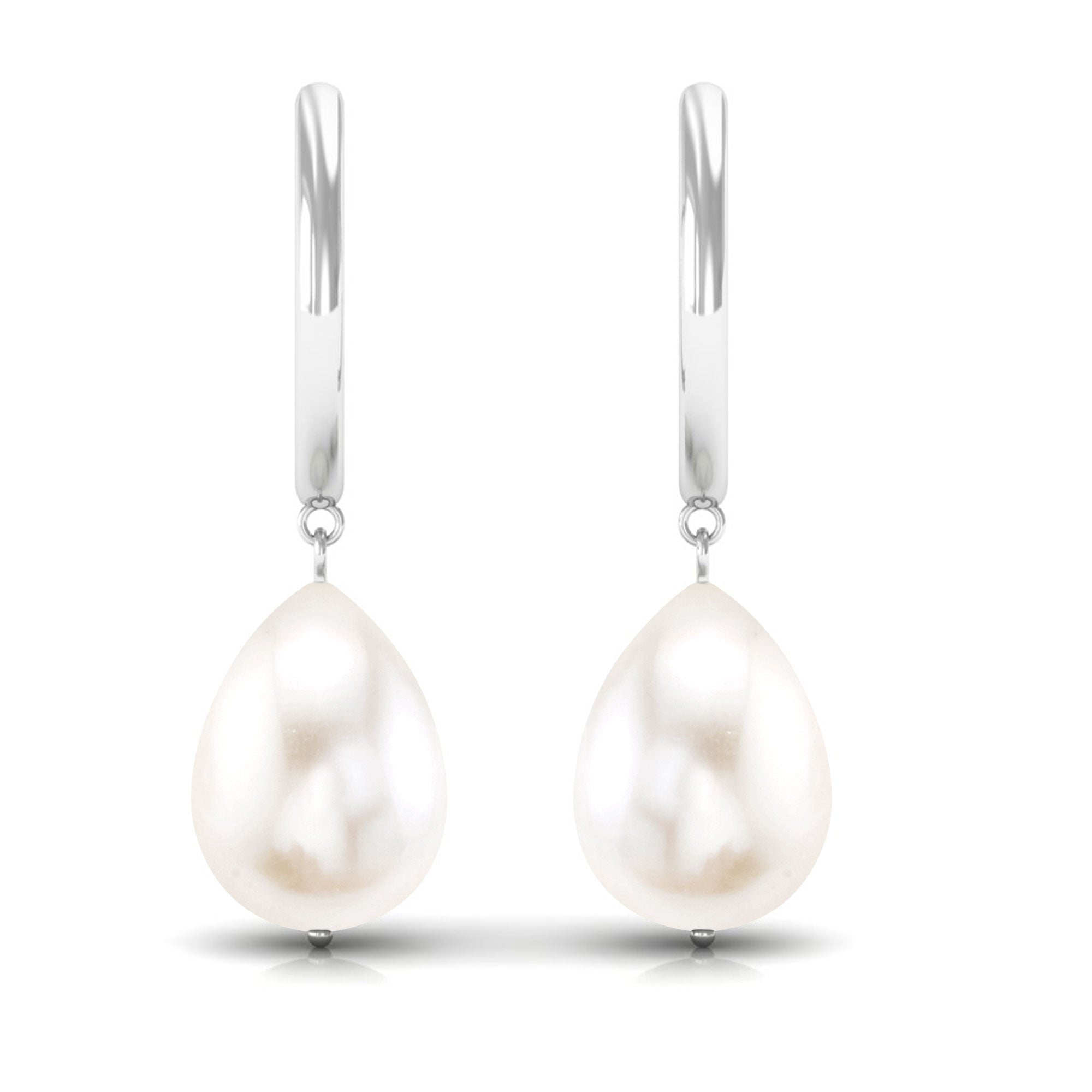 Minimal Freshwater Pearl Drop Earrings Freshwater Pearl-AAA Quality - Arisha Jewels