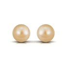 Round Solitaire South Sea Pearl Stud Earrings South Sea Pearl - ( AAA ) - Quality - Arisha Jewels